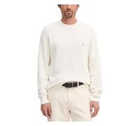 Calvin Klein Men's Jumper Cotton Waffle with Round Neck, Beige (Tofu), M