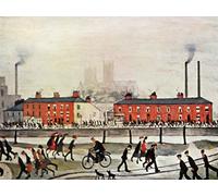 LS Lowry Lincoln 16x12 Textured Print UK Wall Art Decor