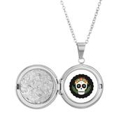 ls Of The Mexico Day Of Dead Locket Necklace Hold Picture Jewelry Birthday Gift