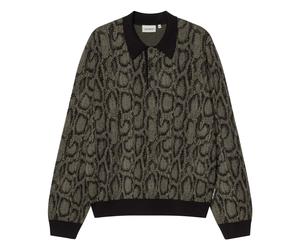 LS Snake Polo - male - Carhartt Wip - Polo Shirts - Black - L - Tops L