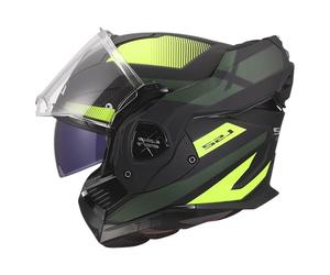 LS2, Advanced X Nova Modular Motorcycle Helmet Black Yellow