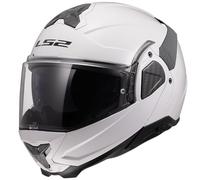 LS2 Advant II FF910. Motorcycle Helmet. Modular Flip Front. KPA + Carbon Components. Pinlock and Carry Backpack Included. Gloss White. XL