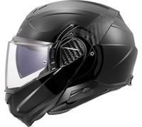 LS2, ADVANT II Modular Motorcycle Helmet Solid Gloss Black, S