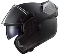 LS2, Advant Modular Flip Front Motorcycle Helmet. ECE 22.06 Certified. Complete With Pinlock and Luxury Camo Backpack Style Carry Bag. Noir (Matt Black). XL