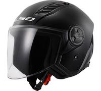 LS2 Airflow II Motorcycle Motorbike Helmet - Solid Gloss Black