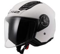 LS2 OF616 Airflow II Solid Jet Helmet, white, size S for Men