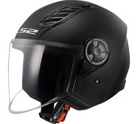 LS2 OF616 Airflow II Solid Jet Helmet, black, size 2XL for Men
