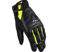 LS2 All Terrain perforated Motocycle Gloves, black-yellow, size S for Men