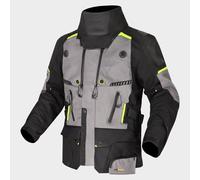 LS2 Apollo Motorbike Textile Jacket Black / Dark Grey / Hi-Vis Yellow