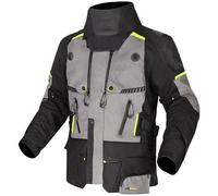 LS2 Apollo, textile jacket waterproof 5XL Dark Grey/Black/Neon-Yellow