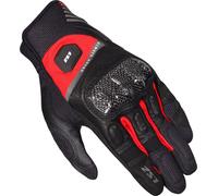 LS2 Atom Motorcycle Gloves, black/red, size S