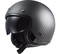 LS2 OF601 Bob II Carbon, open face helmet L Matt-Black