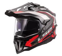 LS2 MX701 Explorer Carbon Frontier II Motocross Helmet, carbon-red, size 3XL for Men