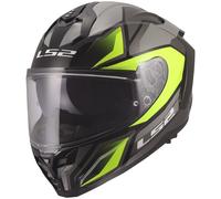 LS2 Challenger II Motorbike Motorcycle Touring Helmet - Viper Grey Hi-Vis Yellow