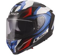 LS2 Challenger II Motorbike Motorcycle Touring Helmet - Viper White / Blue / Red