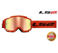 LS2 Charger Motocross Goggle, orange for Men