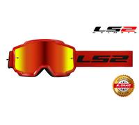 LS2 Charger Iridium Lens Goggles. MX/Motocross/Ski/Snow. RED