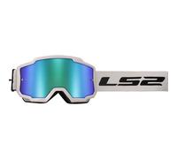 LS2 Charger Iridium Lens Goggles. MX/Motocross/Ski/Snow. White H-V Green