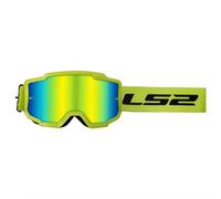 LS2 Charger Iridium Lens Goggles. MX/Motocross/Ski/Snow. H-V Yellow