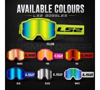 LS2 Charger Motocross Goggles, black for Men