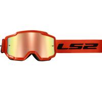 LS2 Charger Motocross Goggles, orange for Men