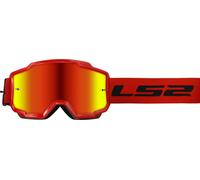LS2 Charger Motocross Goggles, red for Men