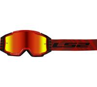LS2 Charger Pro Motocross Goggles, red for Men