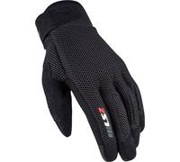 LS2 Cool Mesh Motocycle Gloves, black, size S for Men