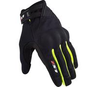 LS2 Dart 2 All Season Motorcycle Motorbike Textile Gloves Black / Hi-Viz Yellow