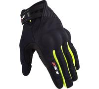 LS2 Dart 2 Motorcycle Motorbike Textile Gloves Black / Hi-Viz Yellow