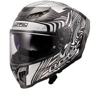 LS2 Dragon Motoribke Motorcycle Helmet - Enthum Silver
