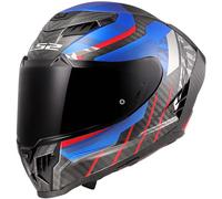 LS2 Dragon Motoribke Motorcycle Helmet - Trax Blue Red
