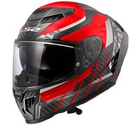 LS2 Dragon Motoribke Motorcycle Helmet - Trax Red