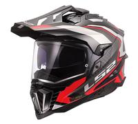 LS2 MX701 Explorer Carbon Frontier II, adventure helmet M Black/Grey/Red