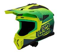 LS2 Fast 2 MX708 Duck Matt Hi-Viz Green / Yellow Motorcycle Off Road Helmet