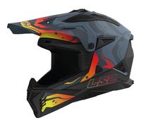 LS2 Fast 2 MX708 Wash Matt Dark Grey / Black Motorcycle Off Road Helmet