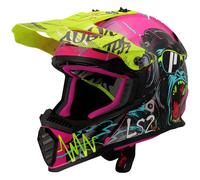 LS2 Fast II Mini Motocross Off-Road Motorcycle Kids Youth Helmet- Gorilla Purple