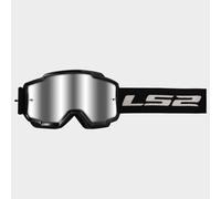 LS2 Charger Silver Lens Goggles. MX/Motocross/Ski/Snow. BLACK