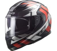 LS2 FF320 Stream Evo Loop Helmet, black-red, size 2XL for Men