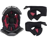 LS2 FF327 Challenger C inner lining & cheek pads, black/red, size XS