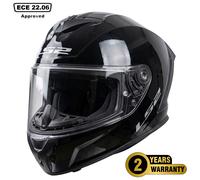 LS2 FF353 FF820 RAPID FULL FACE MOTORBIKE HELMET GLOSS BLACK + DARK TINTED VISOR