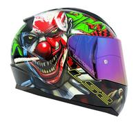 LS2 FF353 Happy Dreams Joker Full Face Motorcycle Helmet Glow In The Dark 3XL