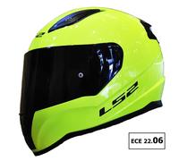 LS2 FF353 RAPID FULL FACE MOTORCYCLE HELMET GLOSS YELLOW WITH DARK TINTED VISOR
