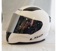 LS2 FF353 RAPID FULL FACE MOTORCYCLE HELMET WHITE WITH DARK TINTED VISOR