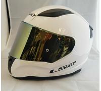 LS2 FF353 RAPID FULL FACE MOTORCYCLE HELMET XS-3XL WHITE WITH GOLD IRIDIUM VISOR