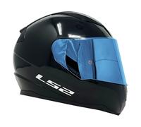 LS2 FF353 Rapid Gloss Black Motorcycle Full Face Helmet Free BLUE Visor SALE