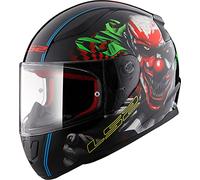 LS2 FF353 RAPID FULL FACE MOTORCYCLE HELMET GLOW-IN-THE-DARK HAPPY DREAMS
