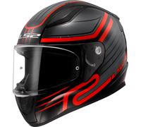 LS2 FF353 Rapid II Circuit Helmet, black-red, size M for Men