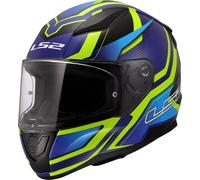 LS2 FF353 Rapid II Flitz Helmet, blue-yellow, size XL for Men