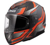 LS2 FF353 Rapid II Flitz Helmet, grey-orange, size S for Men
